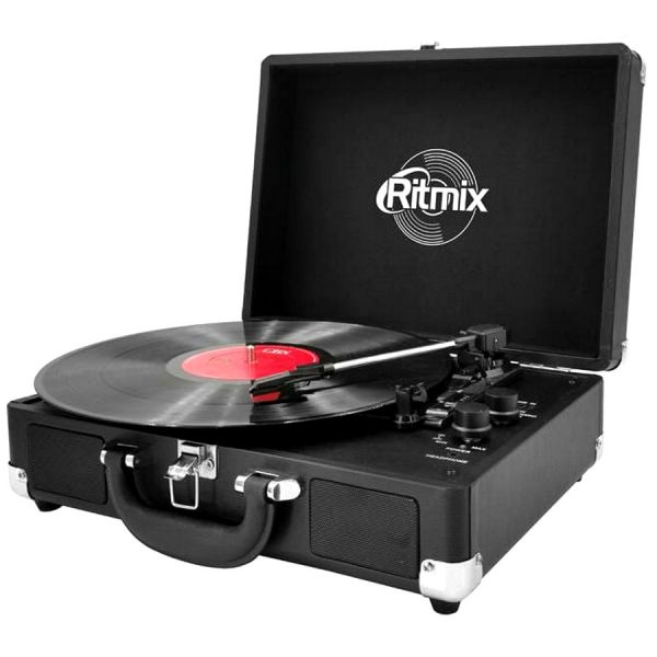 Проигрыватель пластинок Ritmix LP-120B виниловый проигрыватель черный